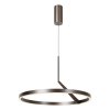 Lampa wisząca LED aluminiowa srebrna okrąg klasyczna minimalistyczna ściemnialna APPLAUSE 23400/60/15 Lucide